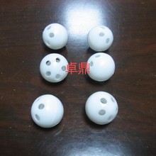厂家直销响球24mm响波响铃球叮铛球玩具塑料摇铃玩偶铃铛五孔球