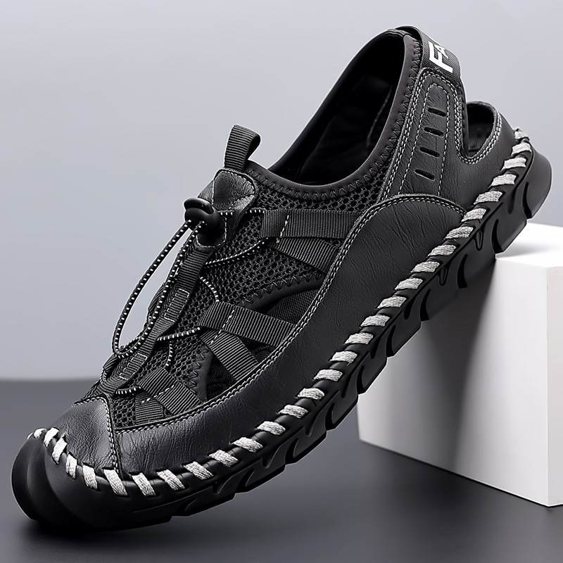 Cross-Border Men's Shoes 2026 New Breathable European and American Men's Sandals Summer Fisherman Beach Closed-Toe Sandals Dropshipping Cross-Border Men's Shoes 2026 New Breathable European and American Men's Sandals Summer Fisherman Beach Closed-Toe Sandals Dropshipping