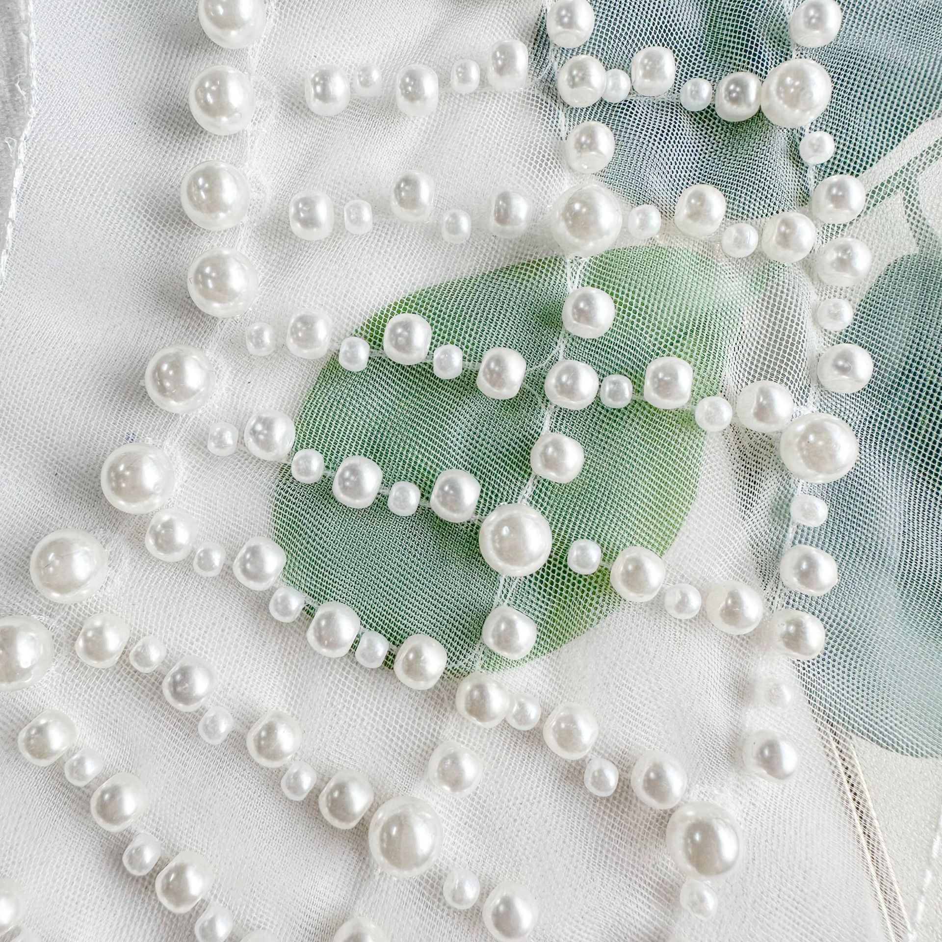 Decoración de cuello de malla de perla damas blancos cuello colgante ropa de chalDIY Hangzhou accesorios vestido accesorios de boda