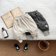 韩版婴儿冬季大pp裤男女童加绒加厚裤子宝宝洋气百搭保暖棉裤冬天