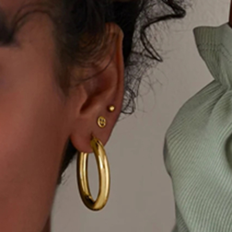 Fashion Devilu0027S Eye Snake Sterling Silver Zircon Ear Studs 1 Piece