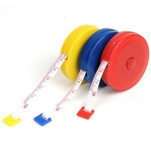 圆形纤维礼品尺 卷尺 钥匙扣礼品卷尺小巧可爱