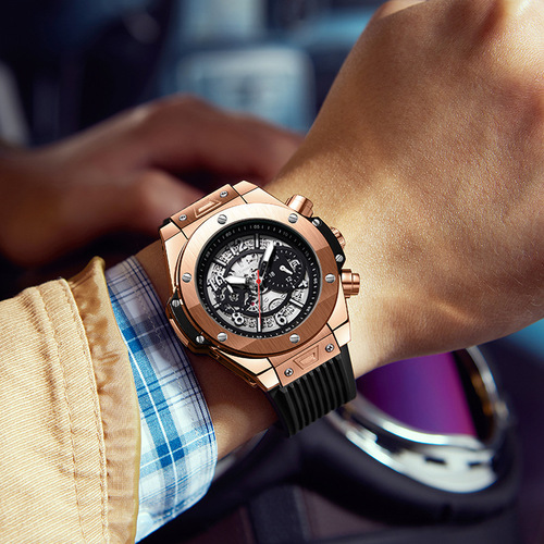 New Kingston brand watch cross-border men's watch sports silicone fashion calendar quartz watch wholesale