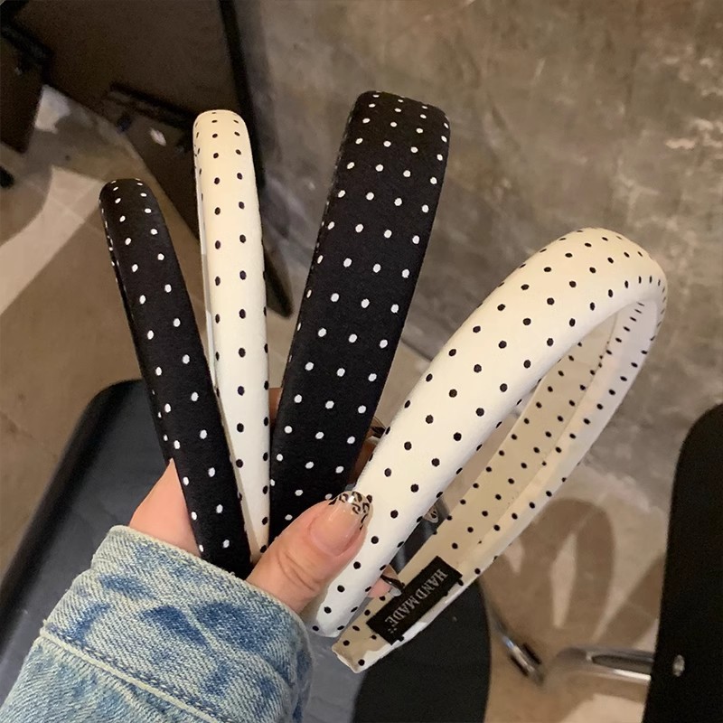 Orgullosa 1000 ondas de dorado estilo francés de mujer cráneo alto borde amplio de presión de cabello clip de cabeza