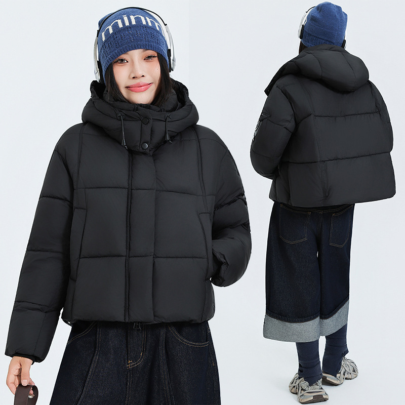 2025 el mismo abrigo de algodón corto para hombres y mujeres 2025 invierno puff nuevo estilo coreano grueso abrigo de pan abrigo de algodón