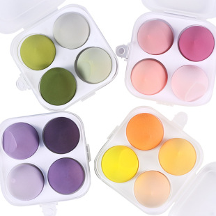 4*6 fine A product non-latex powder puff water drops gourd oblique cut powder puff face puff cotton beauty makeup egg wet and dry