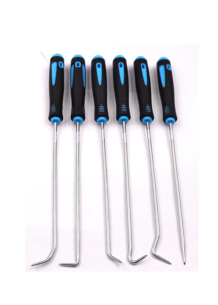 Seal ring removal screwdriver hook car maintenance and repair special-shaped oil seal tool hook four-piece straight hook crowbar