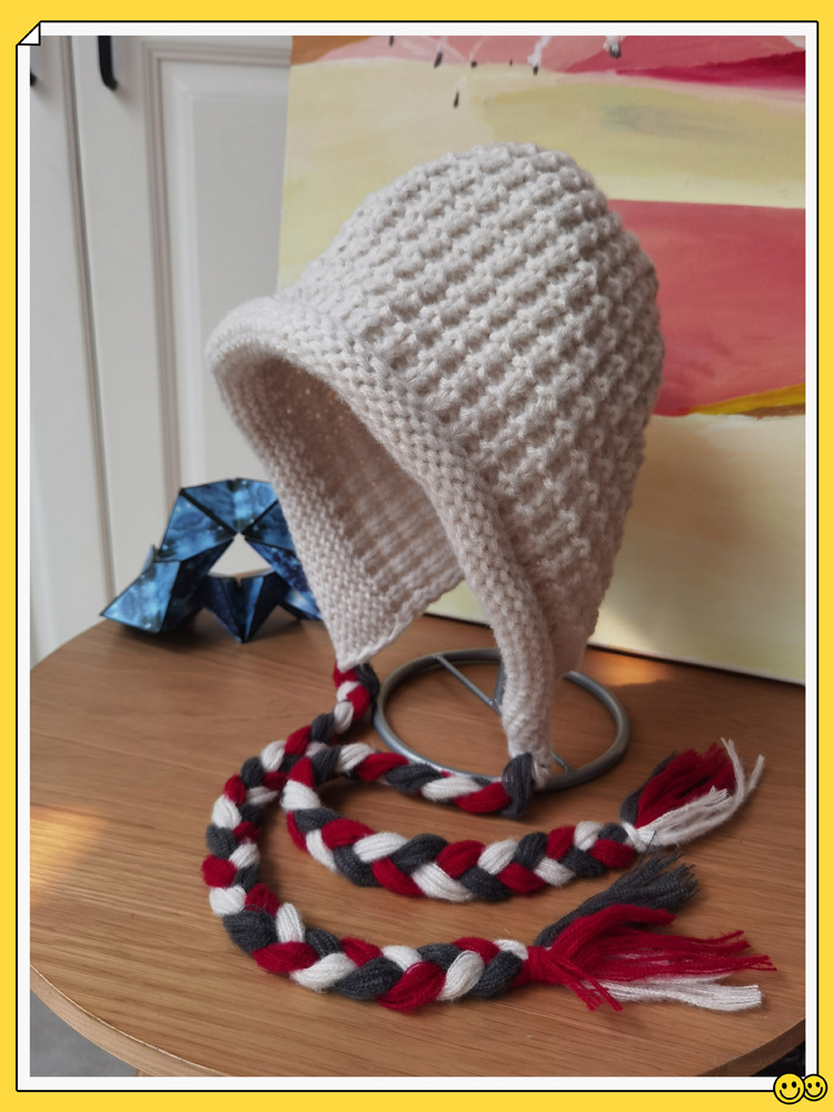 Tricoté pour femme en automne hiver, avec un petit visage, un style ethnique, un bonnet en tricot chaud et un chapeau Lei Feng_voghion.com