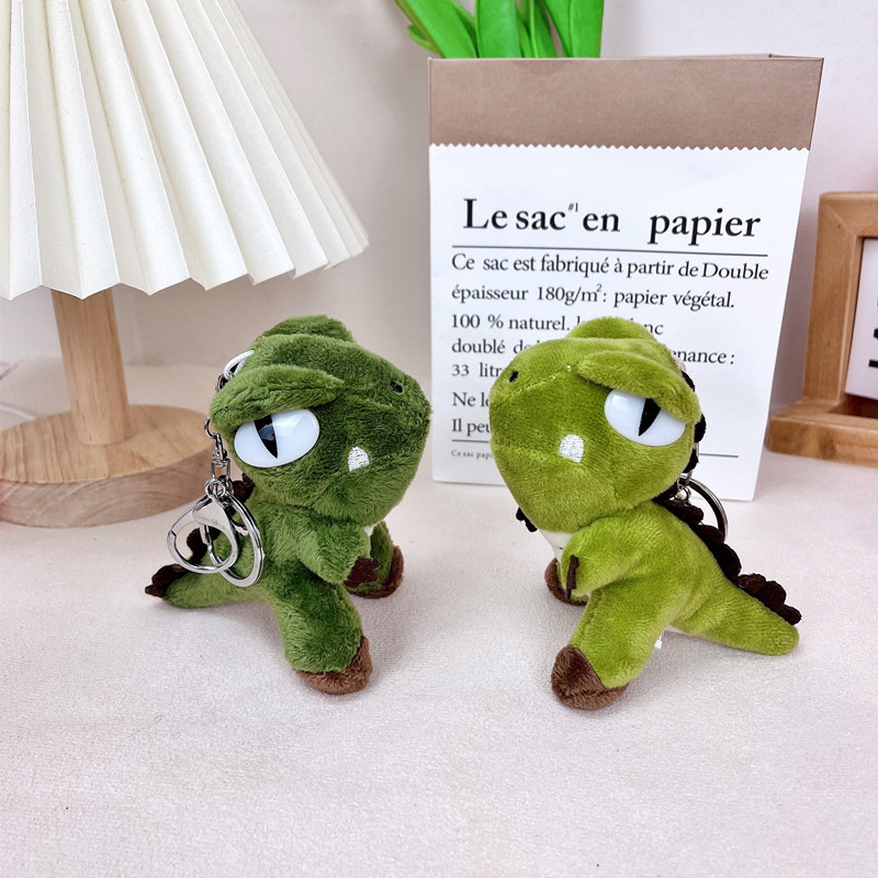 Cyber Celebrant Xue Zhiqian with Small Dinosaur Keychain Pendant Creative Plush Doll Couple Dinosaur Bag Hanging Ornaments for Women