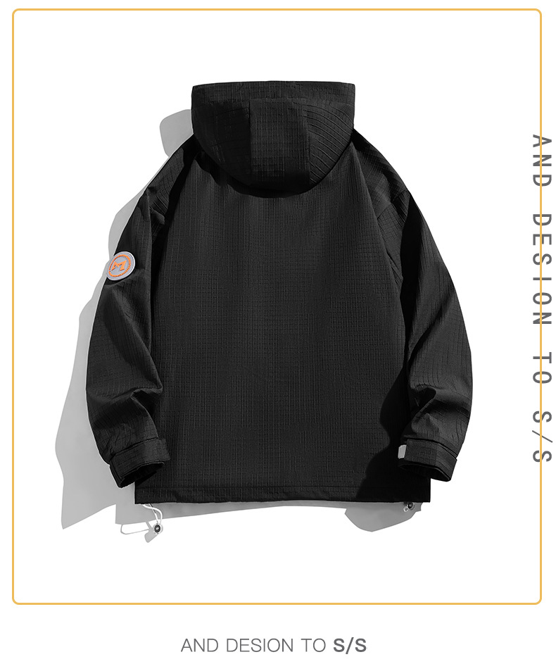 Men's Clothing sportswear windbreaker men's spring new men's casual outdoor windproof jacket men's hooded coat_voghion.com