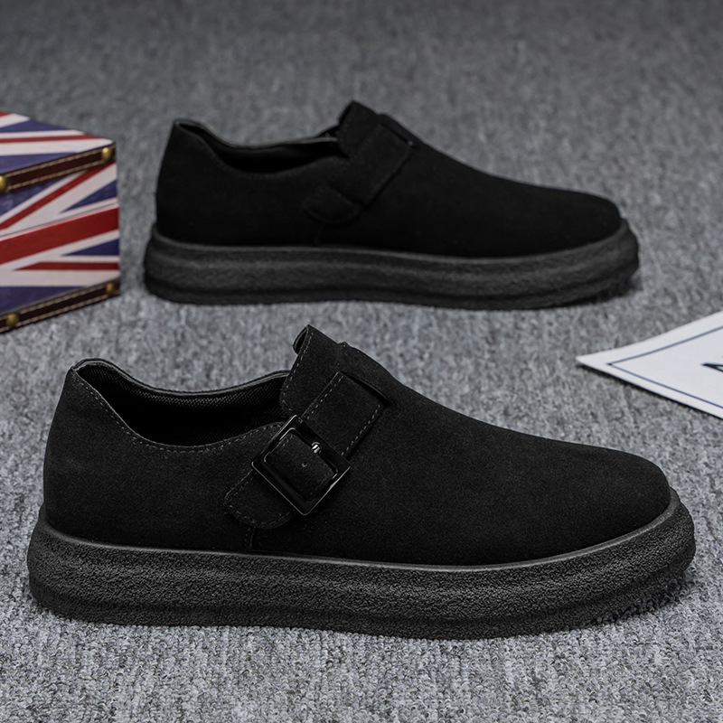 Boken Shoes 2025 primavera nueva hebilla de cinturón transfronteriza de un pie casual de suela suave moda negocios zapatos casuales de trabajo