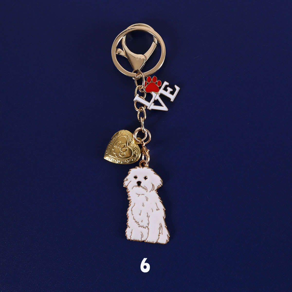 Transfronterizo TK Amazon aleación goteo pet perro conmemorativo coleccionista de pelo DIY almacenar foto colgar llavero