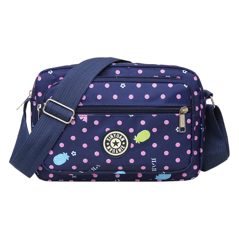 Middle-Aged and Elderly Backpack Large-Capacity Multi-Layer Waterproof Oxford Cloth Shoulder Crossbody Bag Canvas Bag Travel Leisure Women's Bag