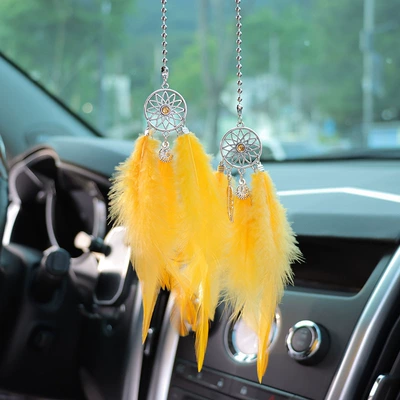 Car hanging Mirror Car Hanging Car - golden-feather-dream-catcher