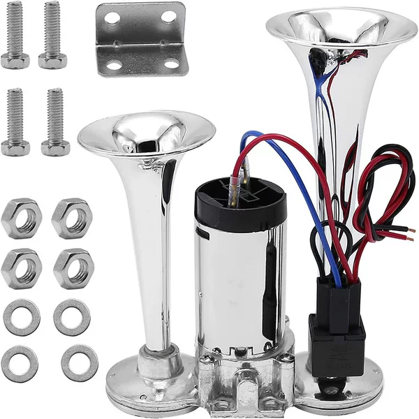 Double-tube integrated air snail horn 600DB compressor conjoined motor car tweeter cross-border