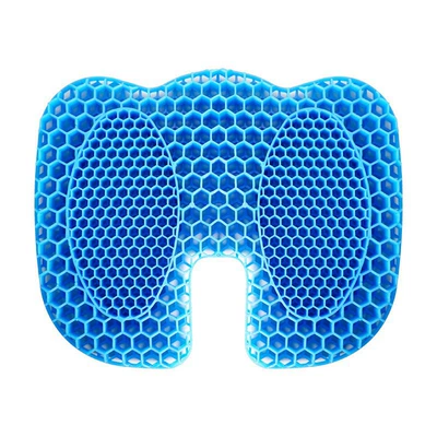Cross-Border Popular Memory Foam Gel Seat Cushion Office Seat Cushion Car Seat Cushion Breathable Seat Cushion (Cool pad) - u-shaped-gel-cushion