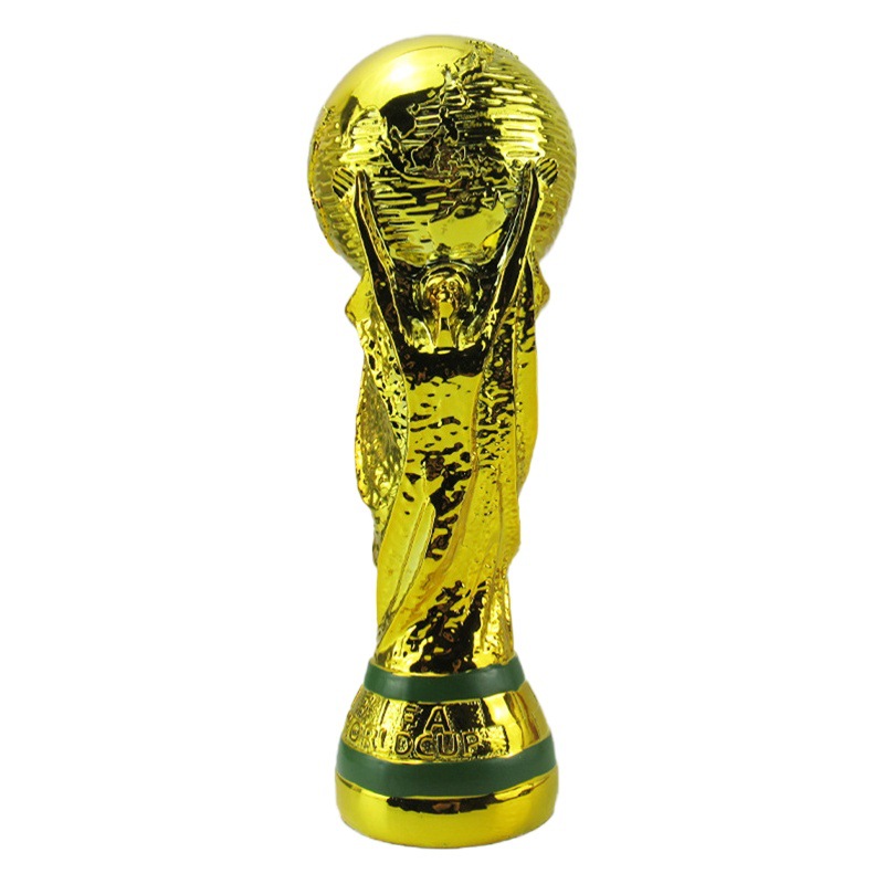 Copa del mundo Hércules Copa trofeo modelo fútbol juego de fans recuerdo galvanoplastia adornos de resina transfronteriza comercio exterior