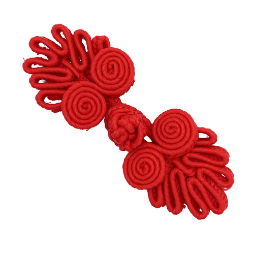 Bai Xibu handmade beadless seven-bead plate buckle gift decoration Tang suit cheongsam buttons clothing accessories factory direct sale