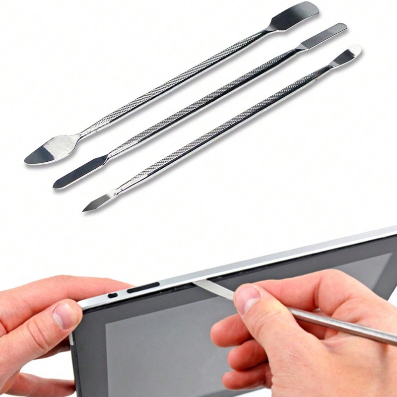 金属双头撬棒3件套尖头手机电脑开屏扁撬棍起壳拆机工具维修套装