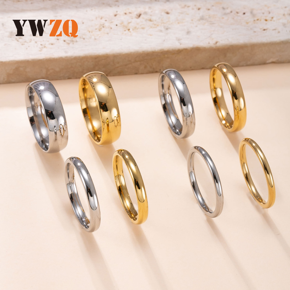 Fashionable glossy ring stainless steel