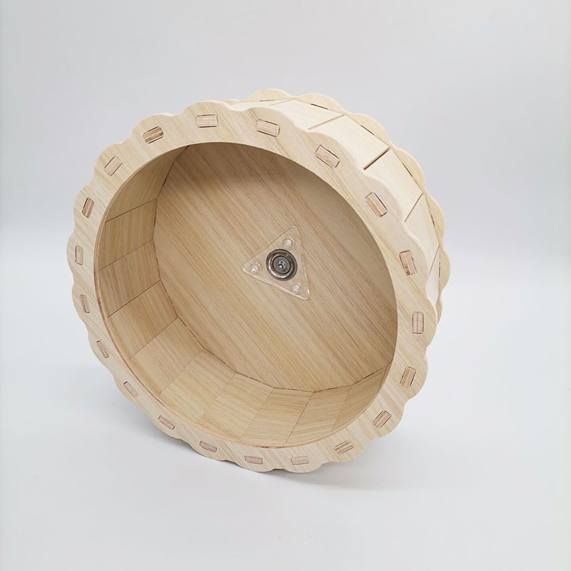 Hámster de madera suministros paisajismo hámster nido mini muebles decoración Villa madera maciza pequeña casa otoño