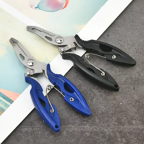 Manufacturer Wholesale Stainless Steel Curved Mouth Fishing Pliers Multi-functional Lure Pliers Fishing Scissors Fish Control Device Fishing Line Scissors Tying Hook Pliers