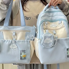 新商品初の甘いカバン女子学生中学生シンプルな大容量リュックサック高校生女子大学生