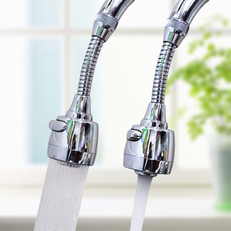 Universal kitchen booster faucet splash-proof head mouth lengthened extension foaming shower nozzle household extender water saving