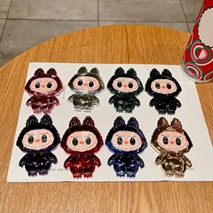 布の携帯電話のスタンドは鏡を持っています。