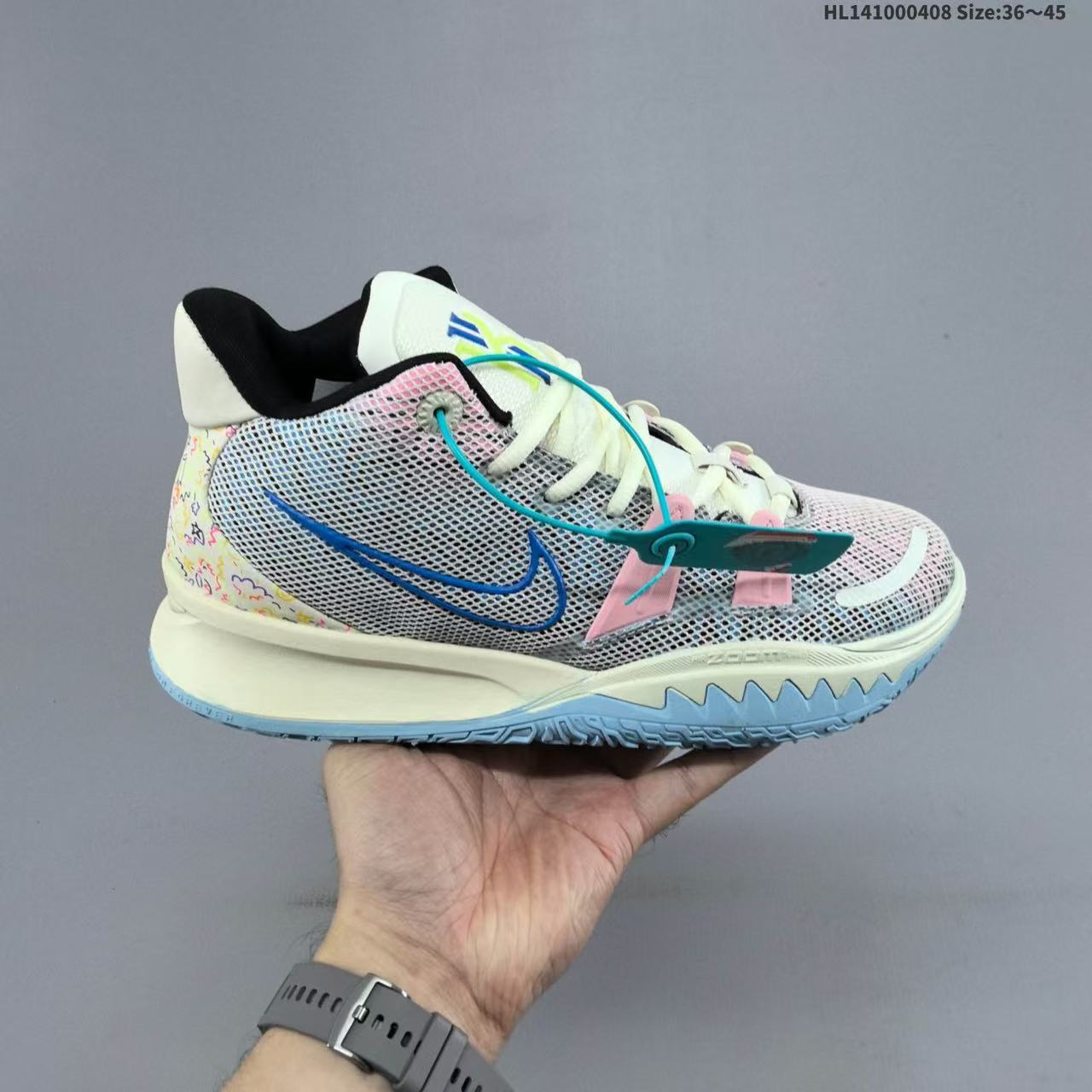 Zapatillas de Baloncesto de Caña Media Kyrie 7, Cuero y Caucho, Transpirables, para Deporte image 14
