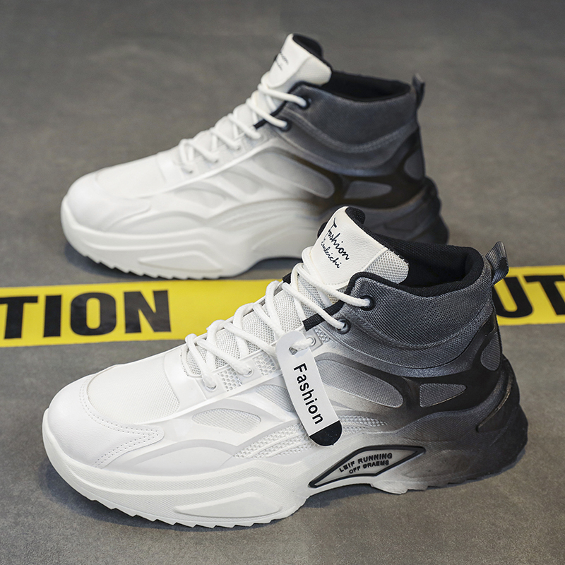 Men's High-top Shoes Summer Fashionable Casual sneaker Men's High-rise Youth Basketball Torre Fashionable Shoes