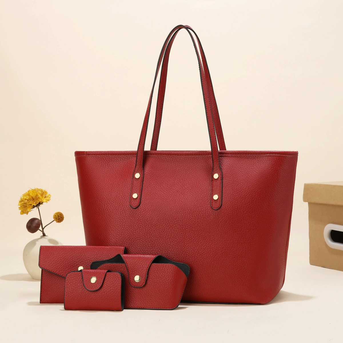 (Cross-border trading), set, capacious one-shoulder bag, 4 piece set, high-end