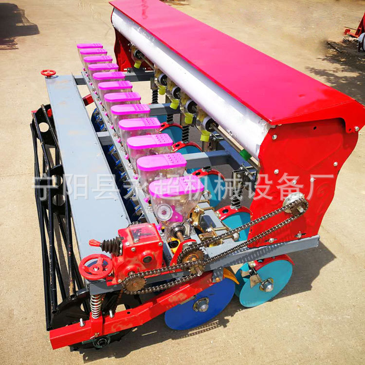 圆盘谷子精播机可加起垄施肥一体 2-6行可定制娃娃菜精播机免间苗