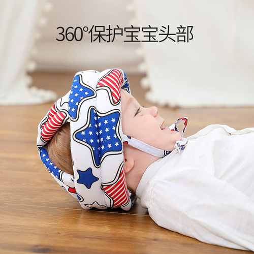 Baby Learning to Walk Anti-Collision Head Protection Hat Infant Head Protection Cushion Child Safe Walking Tencel Breathable