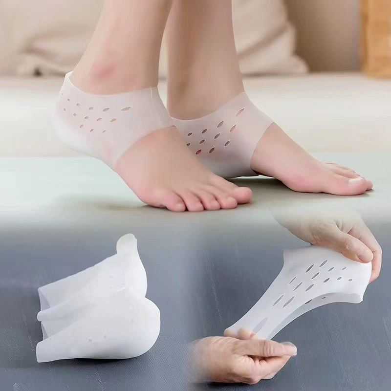 Силиконовые вкладыши для пяток со скрытыми подушечками для увеличения роста для женщин и мужчин, дышащие встроенные стельки для увеличения роста.