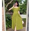 2022 summer new pattern Waist Show thin Split ends temperament Sense of design A small minority Dress