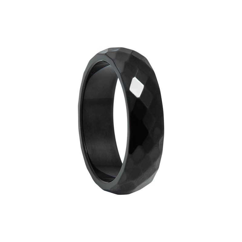 Geometric, Solid Color Pattern Unisex Gender Simple Style Geometric Solid Color Titanium Steel Plating Gold Plated Unisex Rings