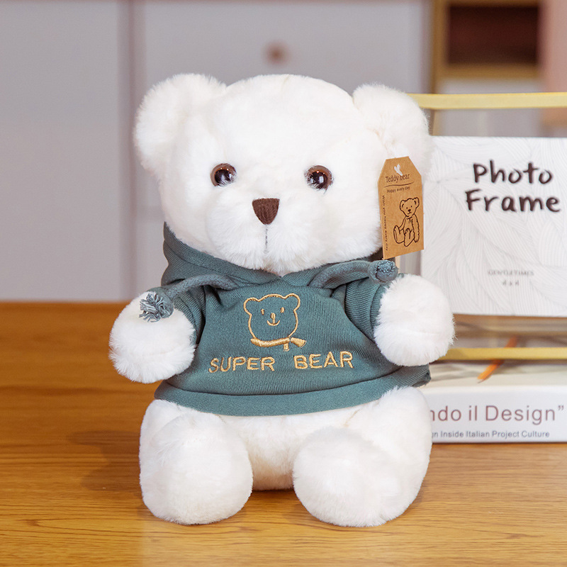 Lindo oso de peluche abrazo oso muñeca de peluche suéter de juguete muñeca de oso Ragdoll máquina de agarre Lanzamiento de boda