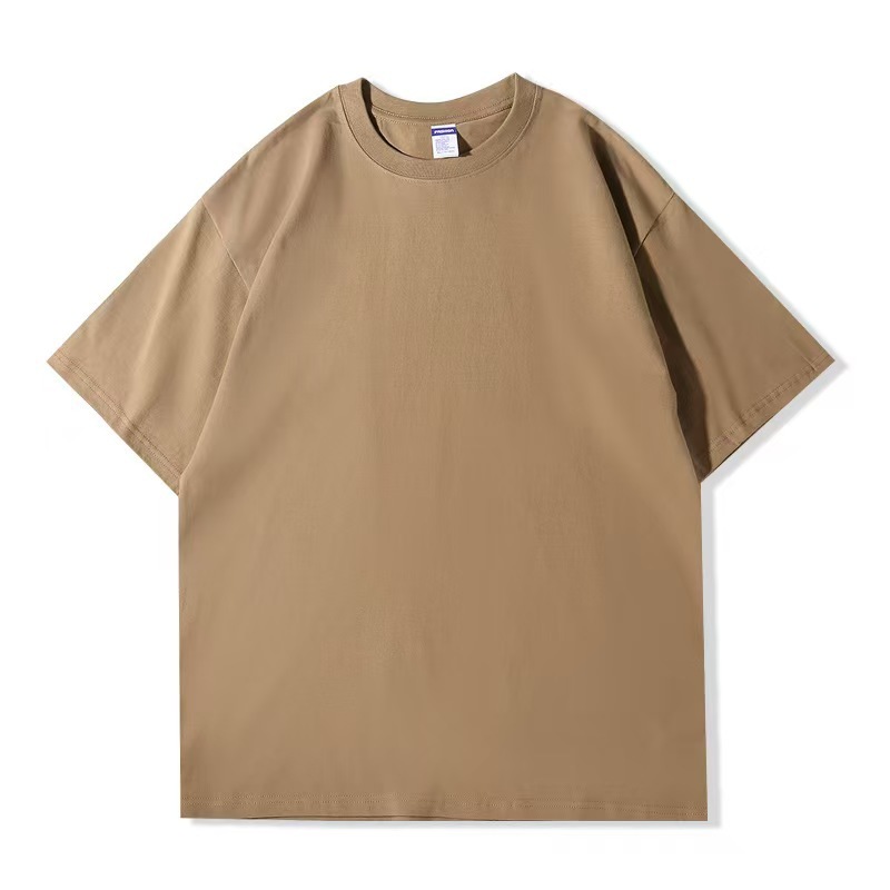 高品質tシャツ260グラム重ポンド純綿落肩tシャツ半袖男ins潮五分袖中袖シャツ|undefined