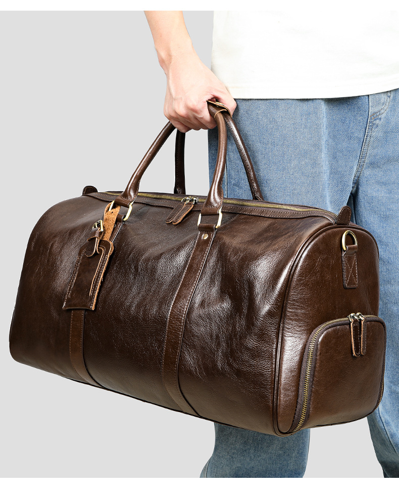 Herren Reesetasche Aus Echtem Lieder Grouss Vakanzentasche_voghion.com