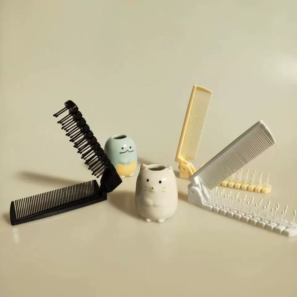 梳子简耐用折叠梳子随身不易起静电疏密齿便携双头一次性酒店梳子