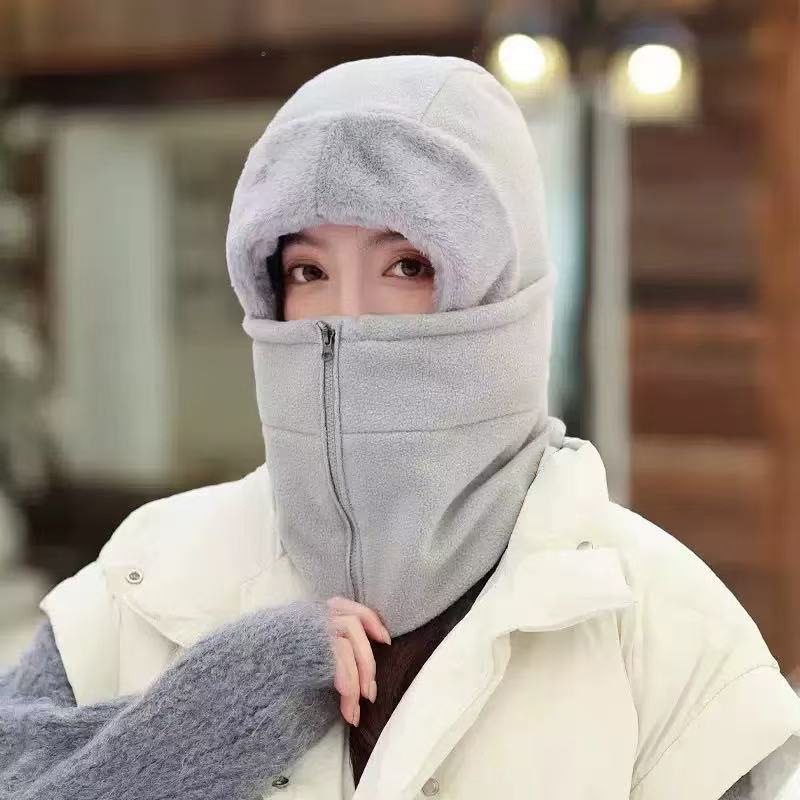 伏击者帽子男女冬季骑行头套保暖加厚棉帽防风防寒面罩冬天雷锋帽|undefined