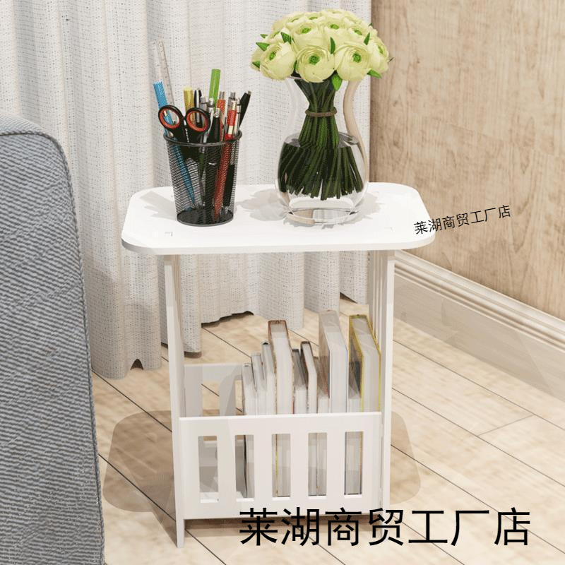 Moderno y simple mesa de cabecera nórdica, armario de dormitorio, pequeño armario junto a la cama, simple sala de estar, mesa cuadrada creativa