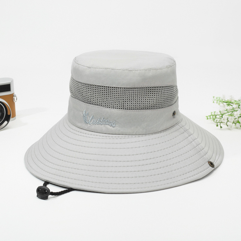 Summer men's travel climbing thin breathable sun hat