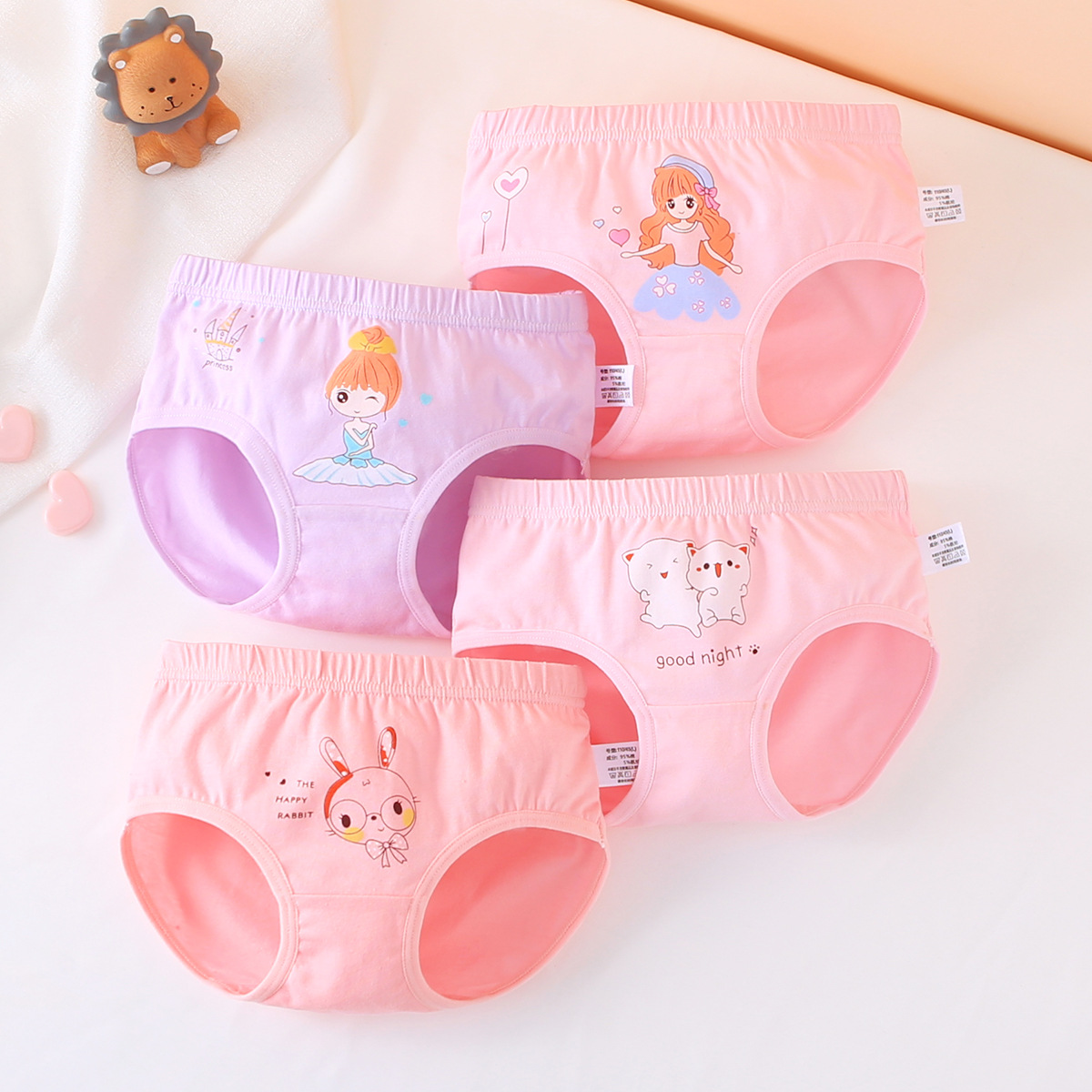 Niña triángulo 7a clase de algodón para niños niñas bebés niñas pantalones cortos para niños mayores pantalones al por mayor