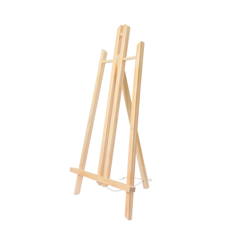 Tabletop Easel Trumbo pine wood, small tabletop stand, polished solid wood (multiple sizes)