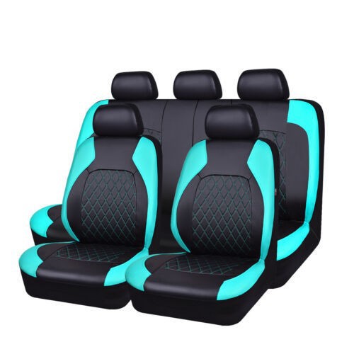 Cross-Border Foreign Trade Car Seat Covers, Single-Line Diamond Quilted Embroidery, Curved Leather, Pu Leather, Artificial Leather, Export to Europe and America