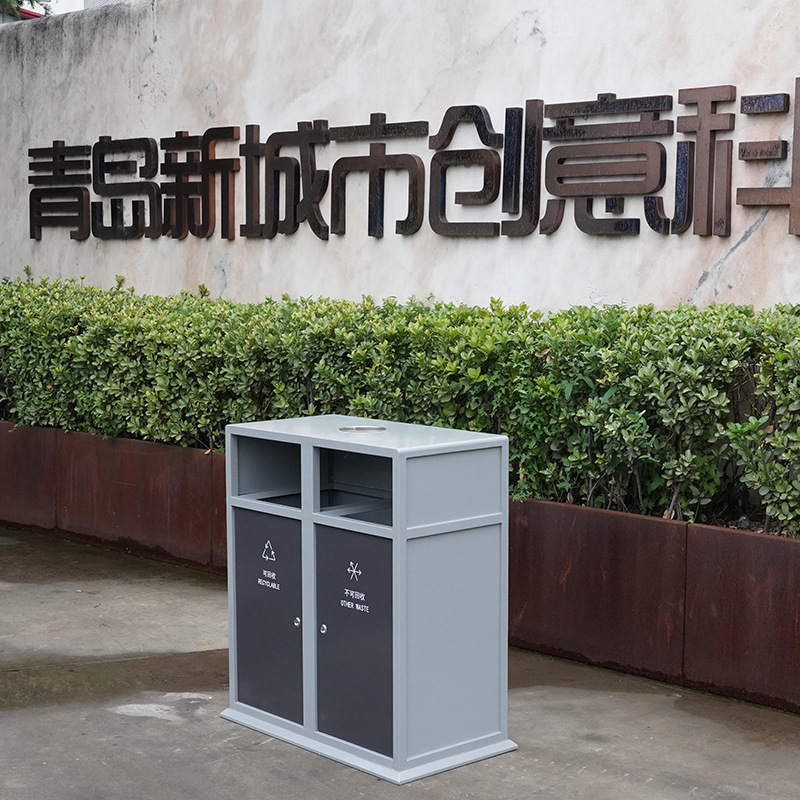 不锈钢垃圾桶 户外分类果皮箱 公园小区广场学校垃圾桶