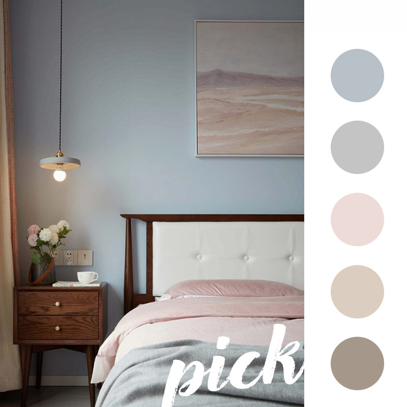 乳胶漆硅藻泥墙面漆翻新白色彩色背景墙漆室内油漆家用自刷涂料