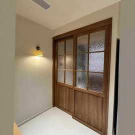 老榆木窗框复古咖啡店花店左右推拉窗框实木家居卧室门框单开门框